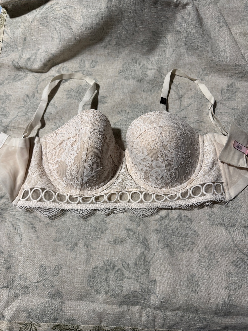 Lace Longline Balconette Bra - Ivory